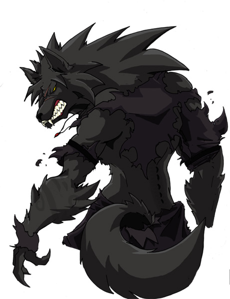 anime werewolf human